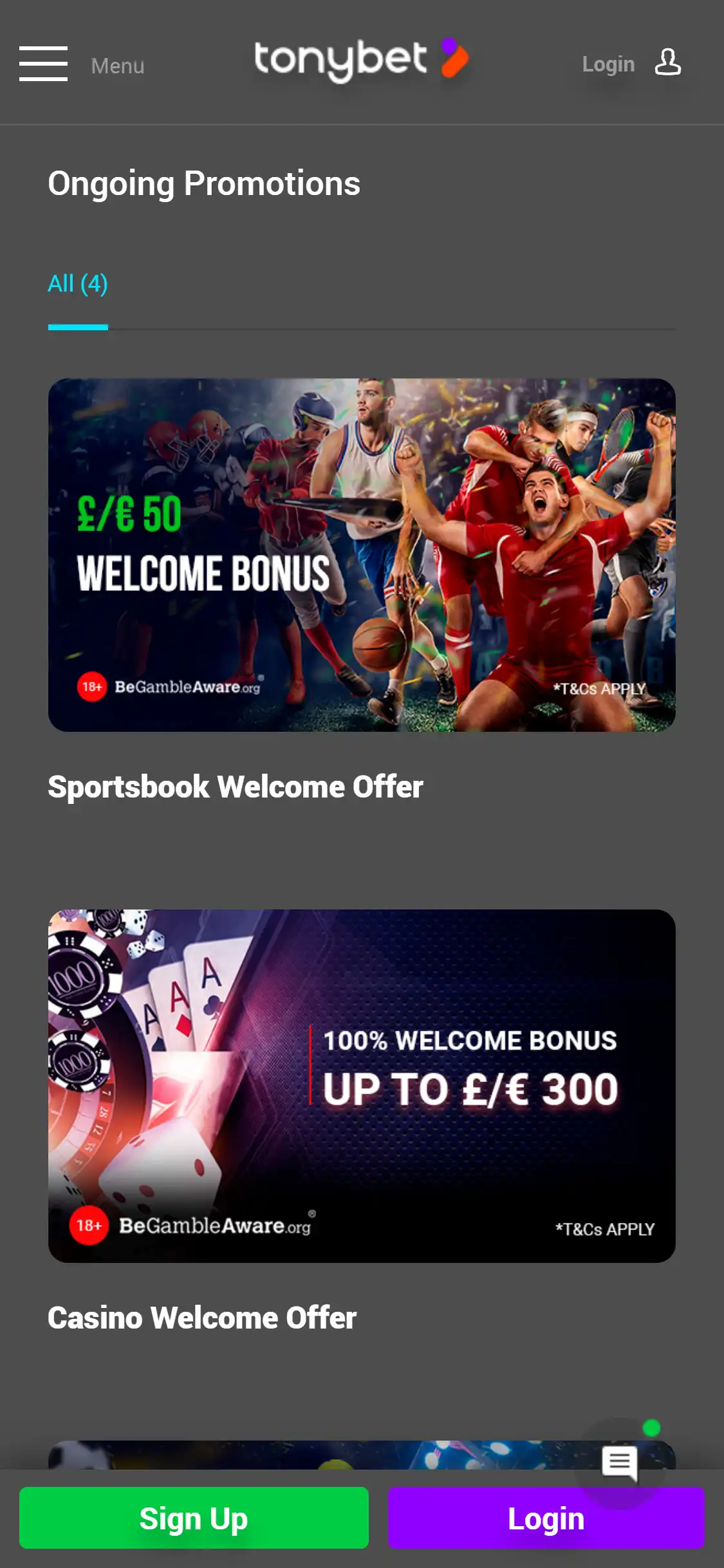 TonyBet Casino Mobile No Deposit Bonus Review
