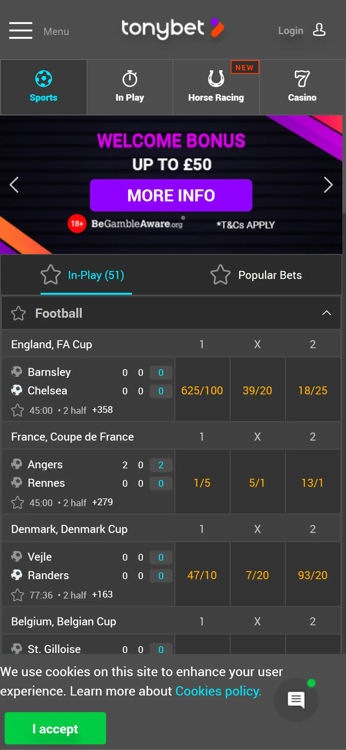 TonyBet Casino Mobile Review