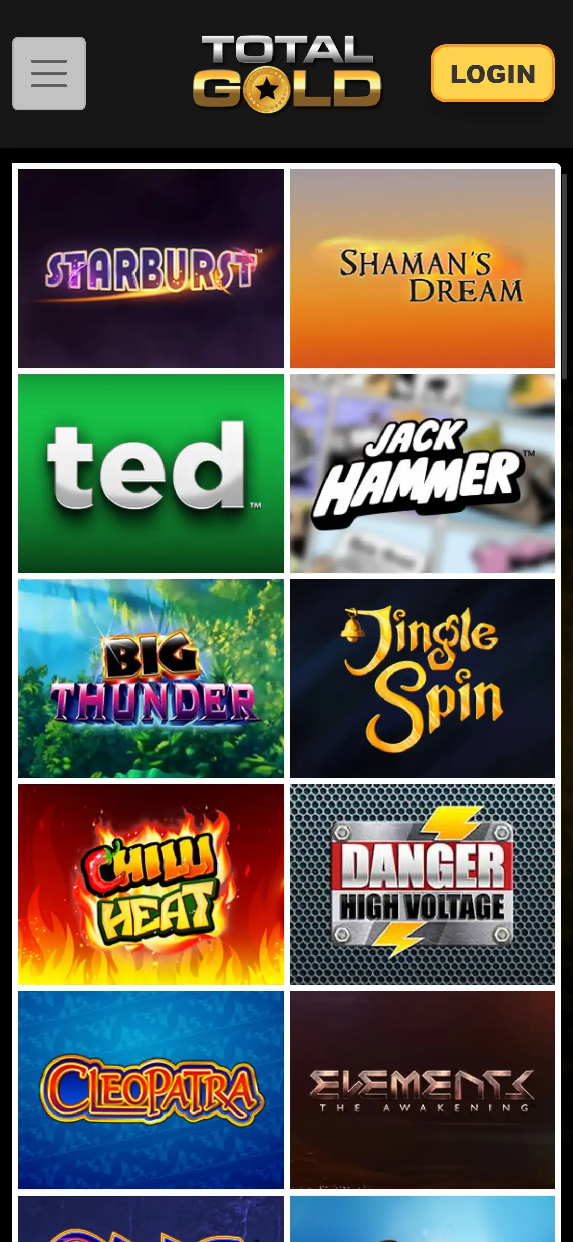 Total Gold Casino Mobile Games Review