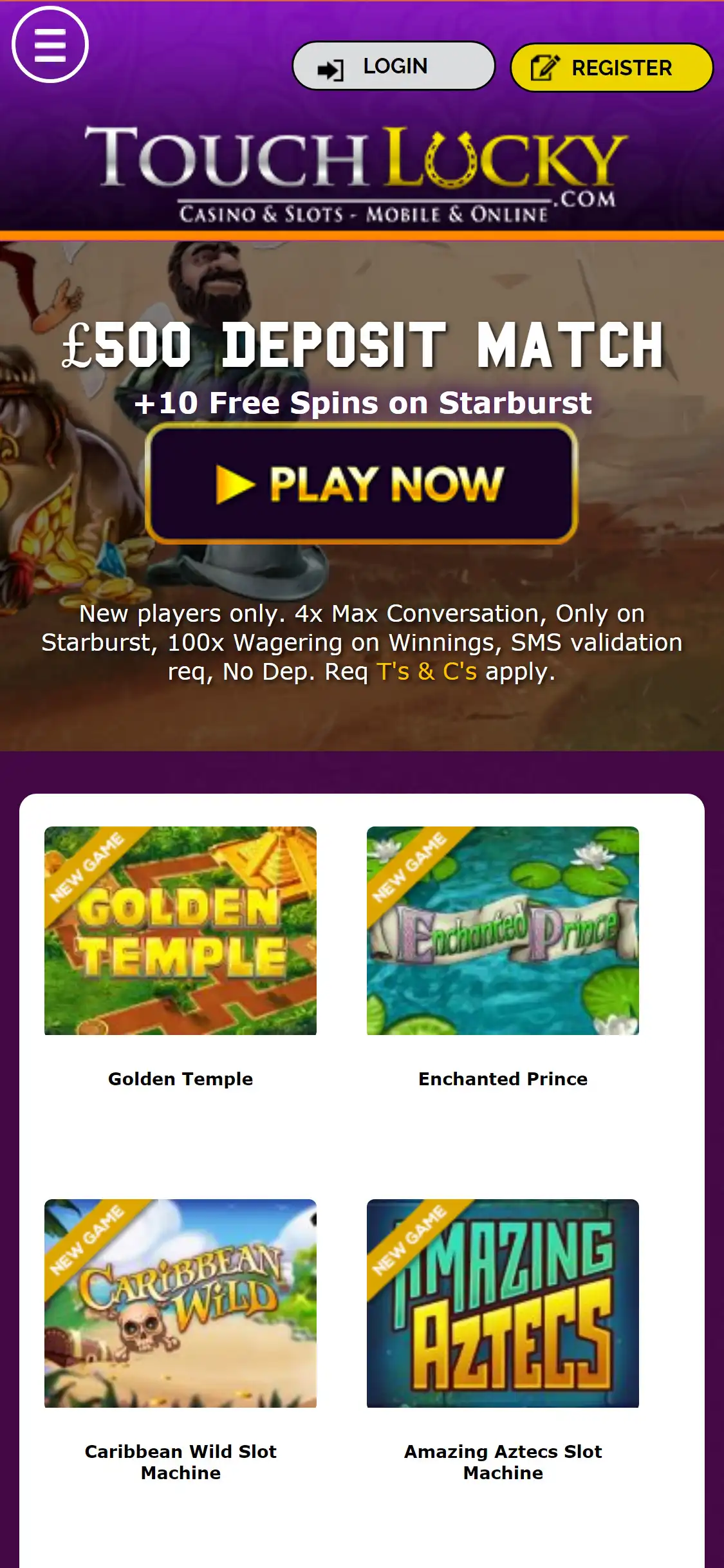 Touch Lucky Casino Mobile Review