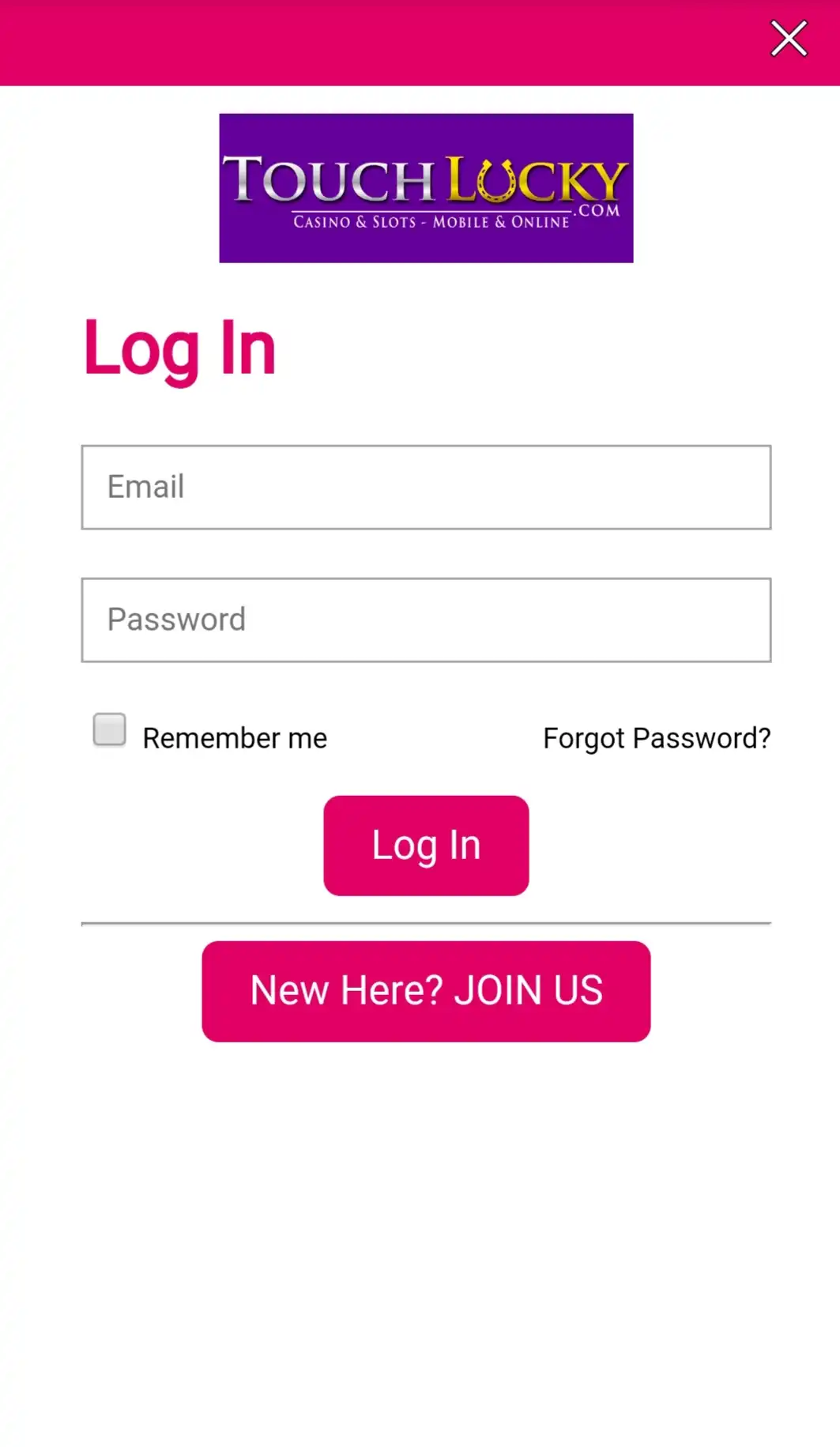 Touch Lucky Casino Mobile Login Review