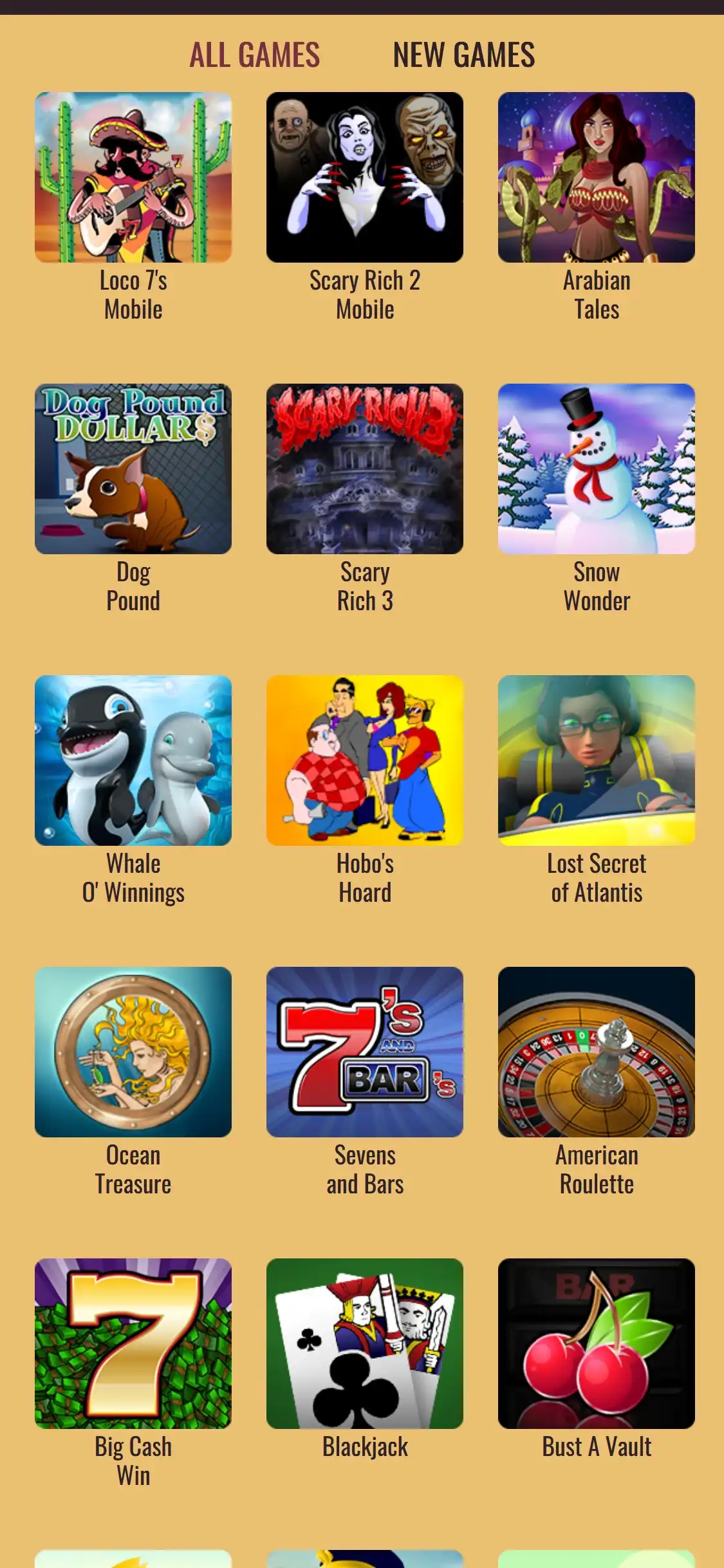 Tradition Casino Mobile Games Review
