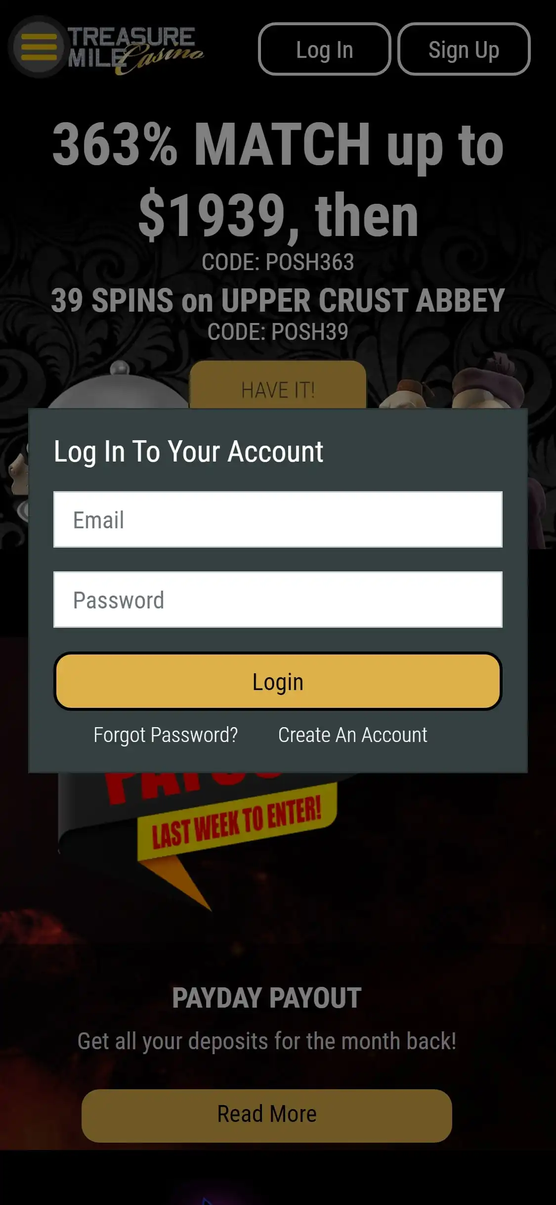 Treasure Mile Casino Mobile Login Review
