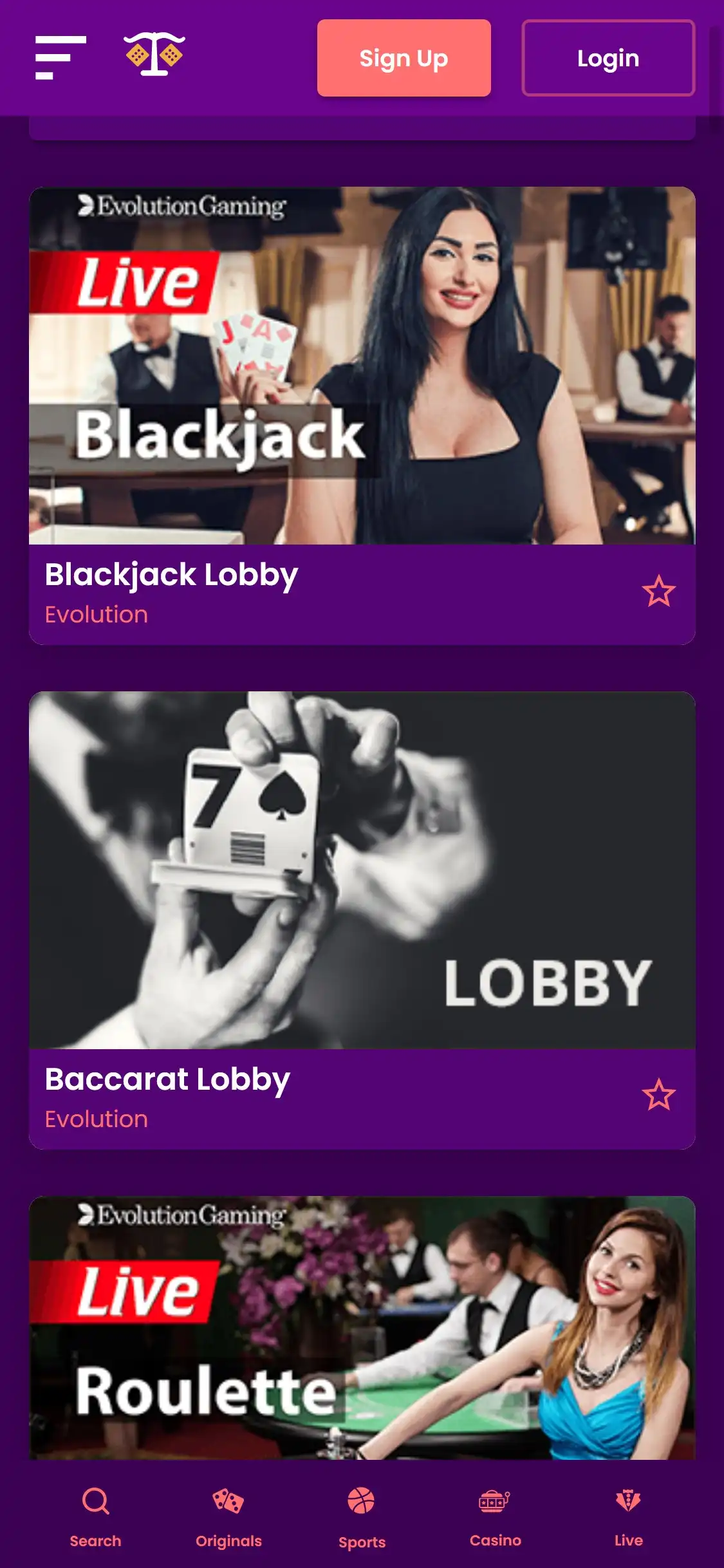 TrustDice Casino Mobile Live Dealer Games Review