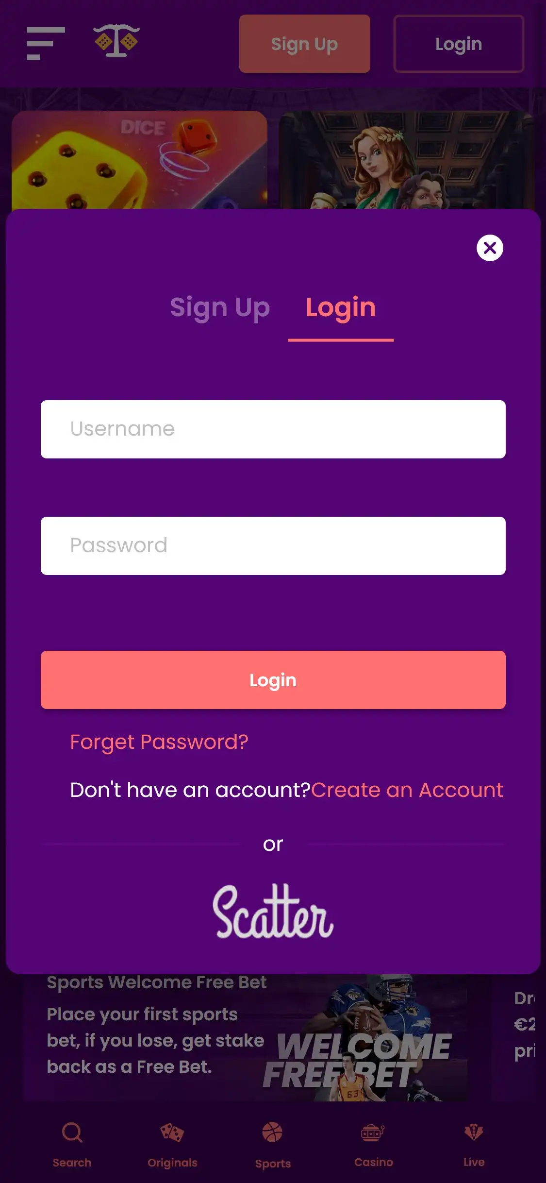 TrustDice Casino Mobile Login Review