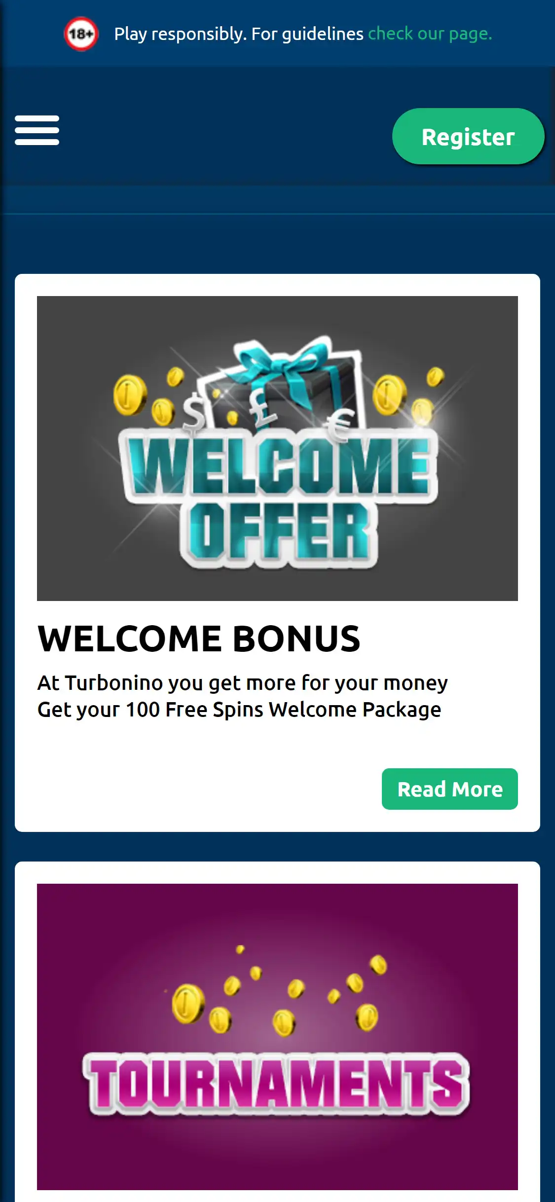 Turbonino Mobile No Deposit Bonus Review