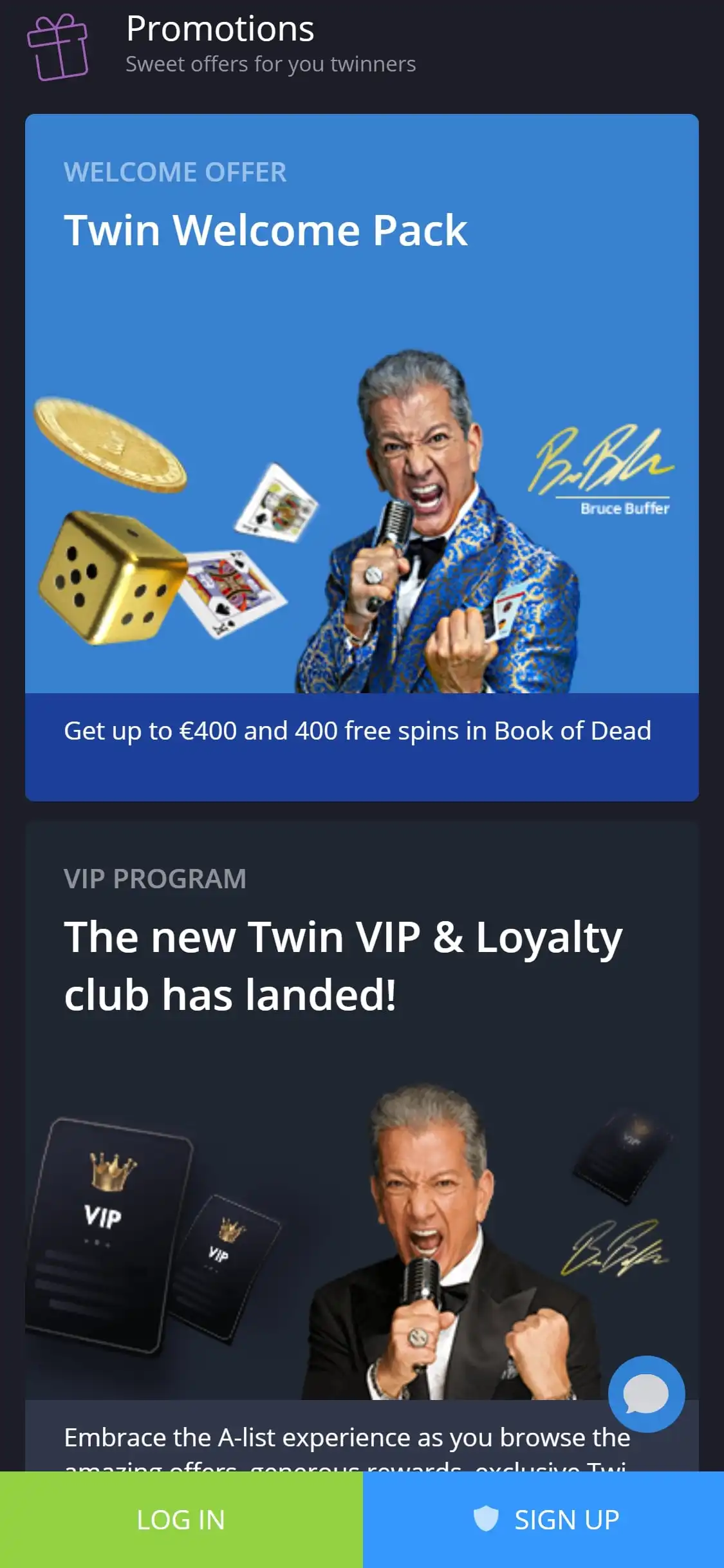 Twin Casino Mobile No Deposit Bonus Review