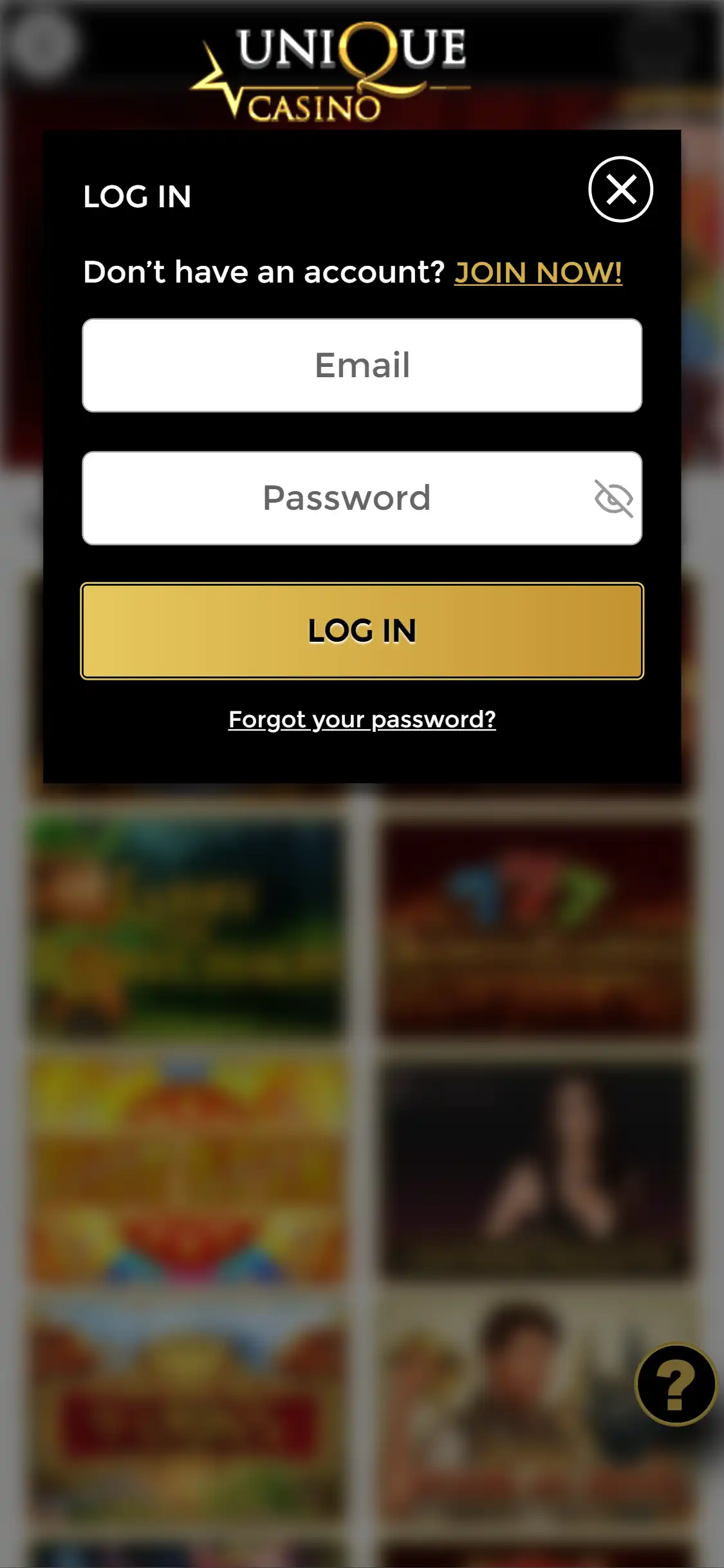Unique Casino Mobile Login Review
