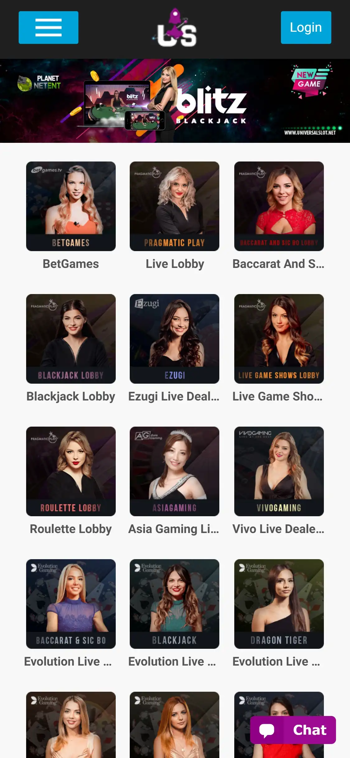 Universal Slots Mobile Live Dealer Games Review
