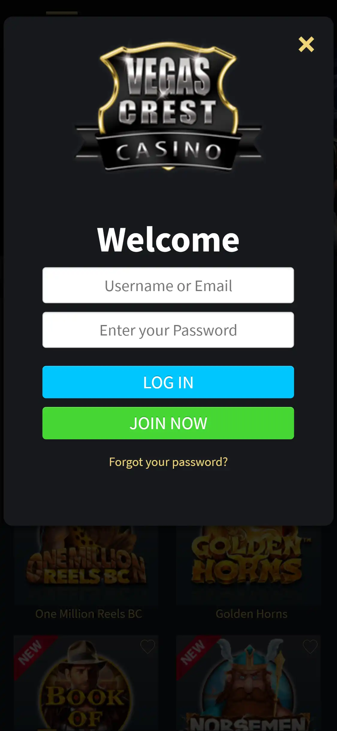 Vegas Crest Casino Mobile Login Review