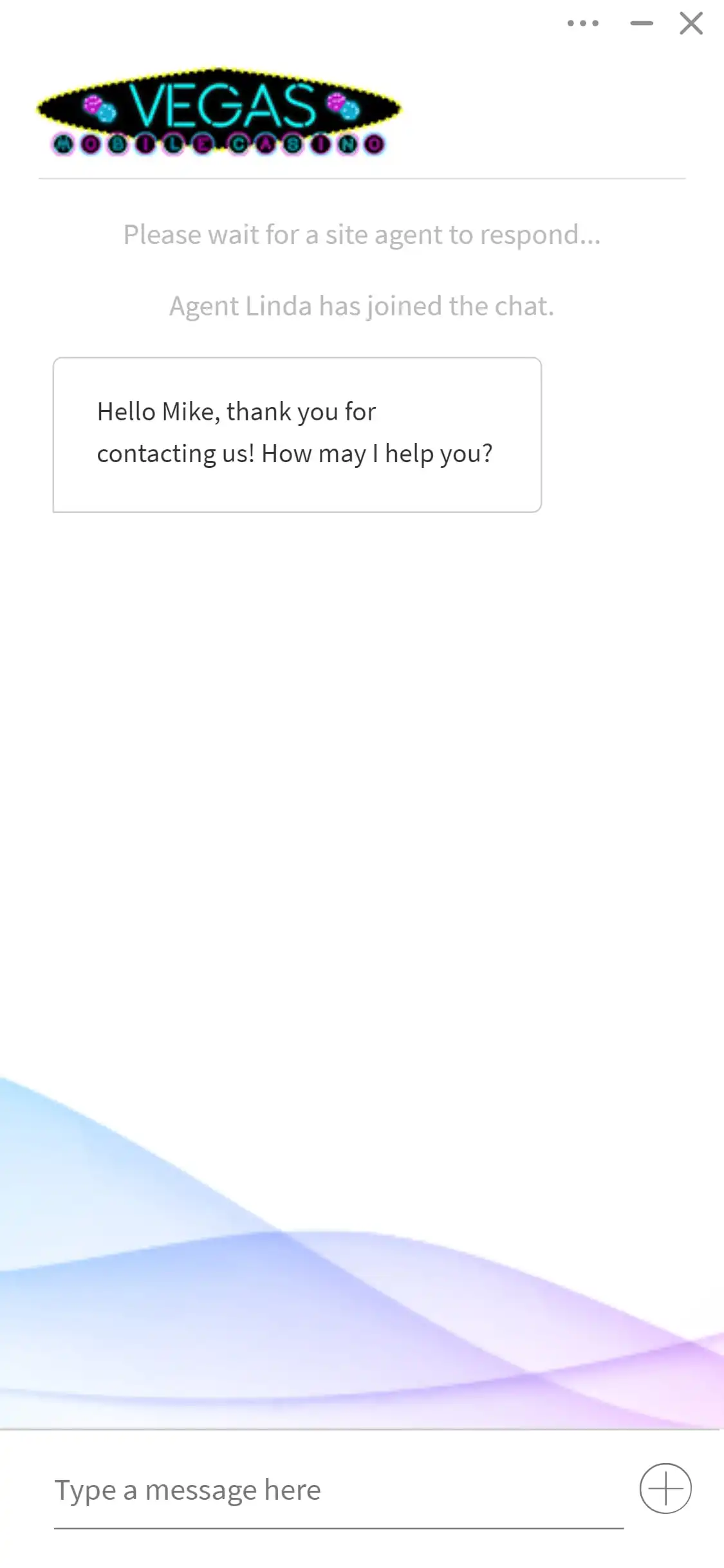 Vegas Mobile Casino Mobile Support Review