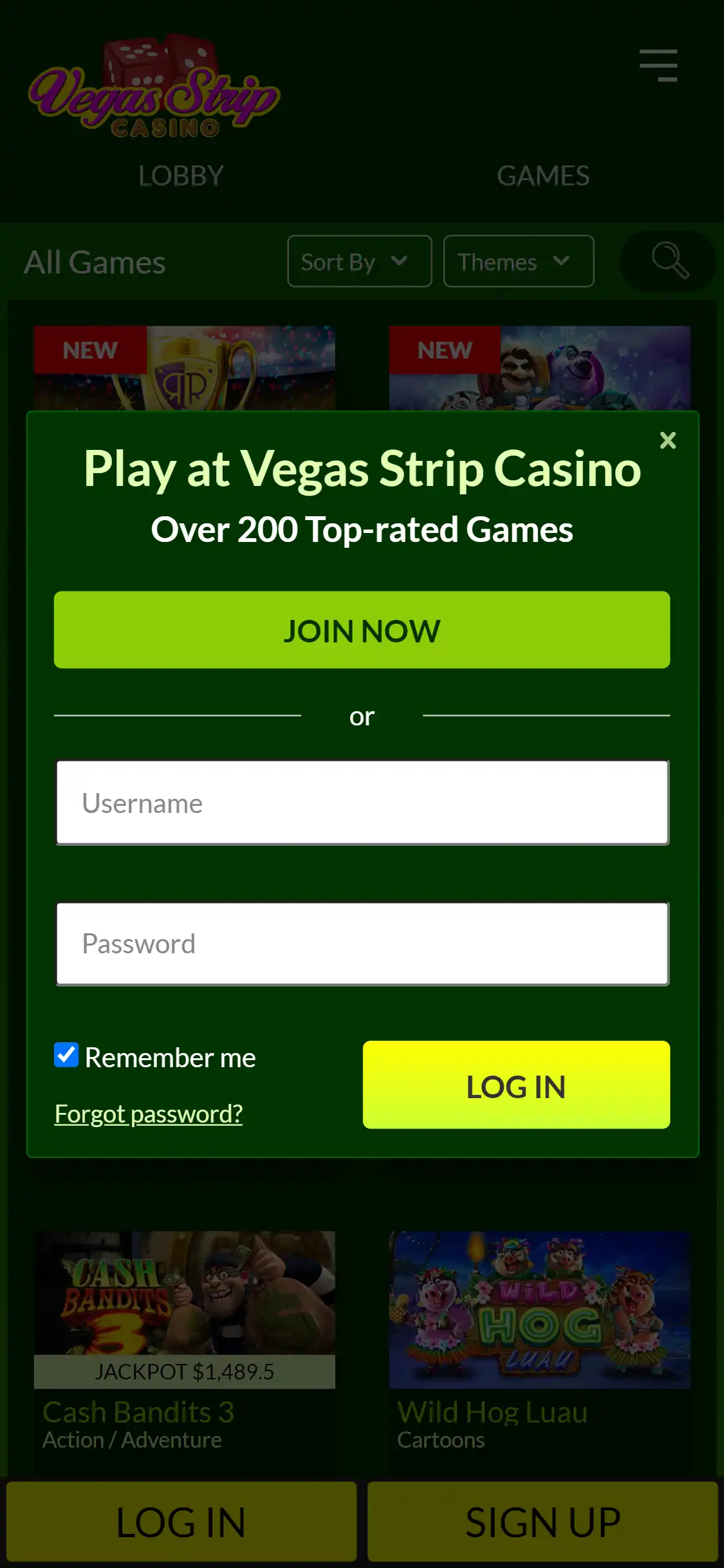 Vegas Strip Casino Mobile Login Review