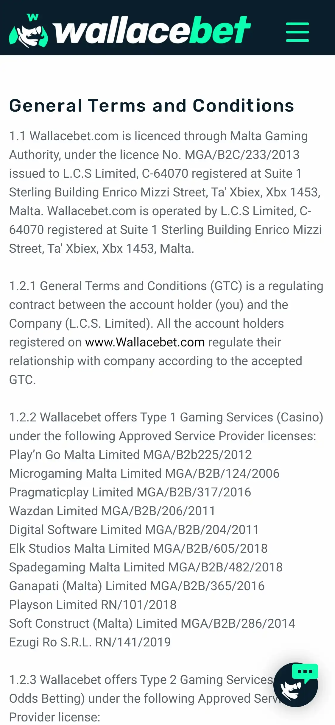 Wallacebet Mobile Support Review