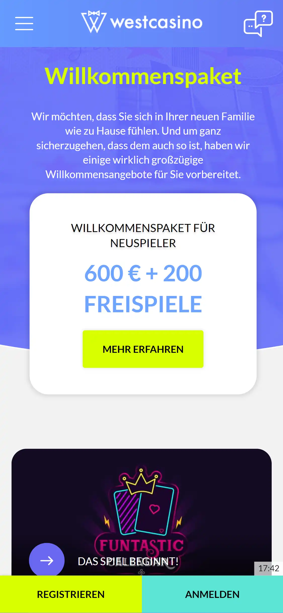 WestCasino Mobile No Deposit Bonus Review