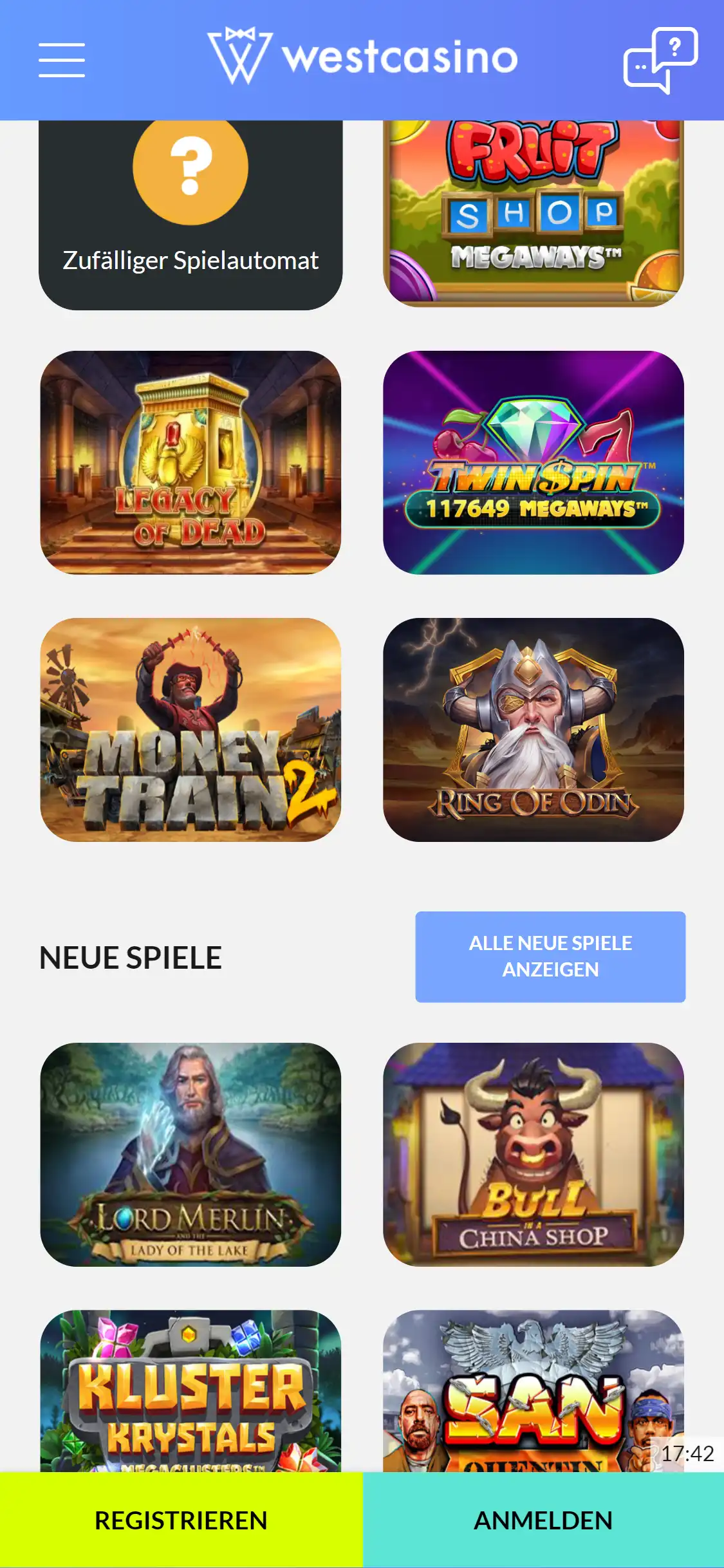 WestCasino Mobile Games Review