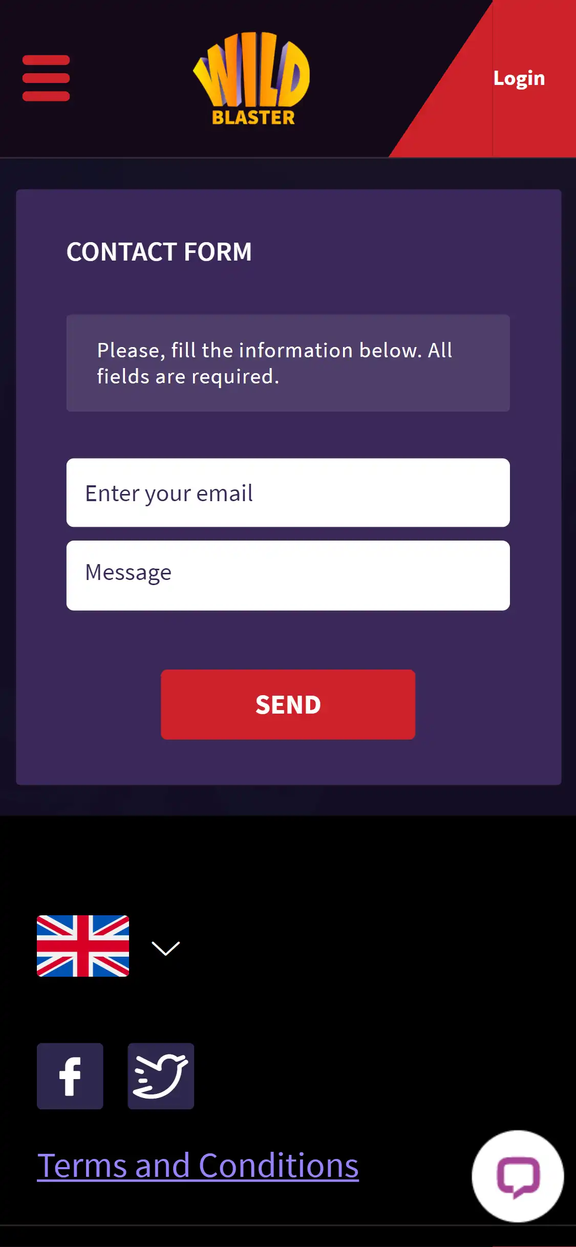 Wild Blaster Casino Mobile Support Review
