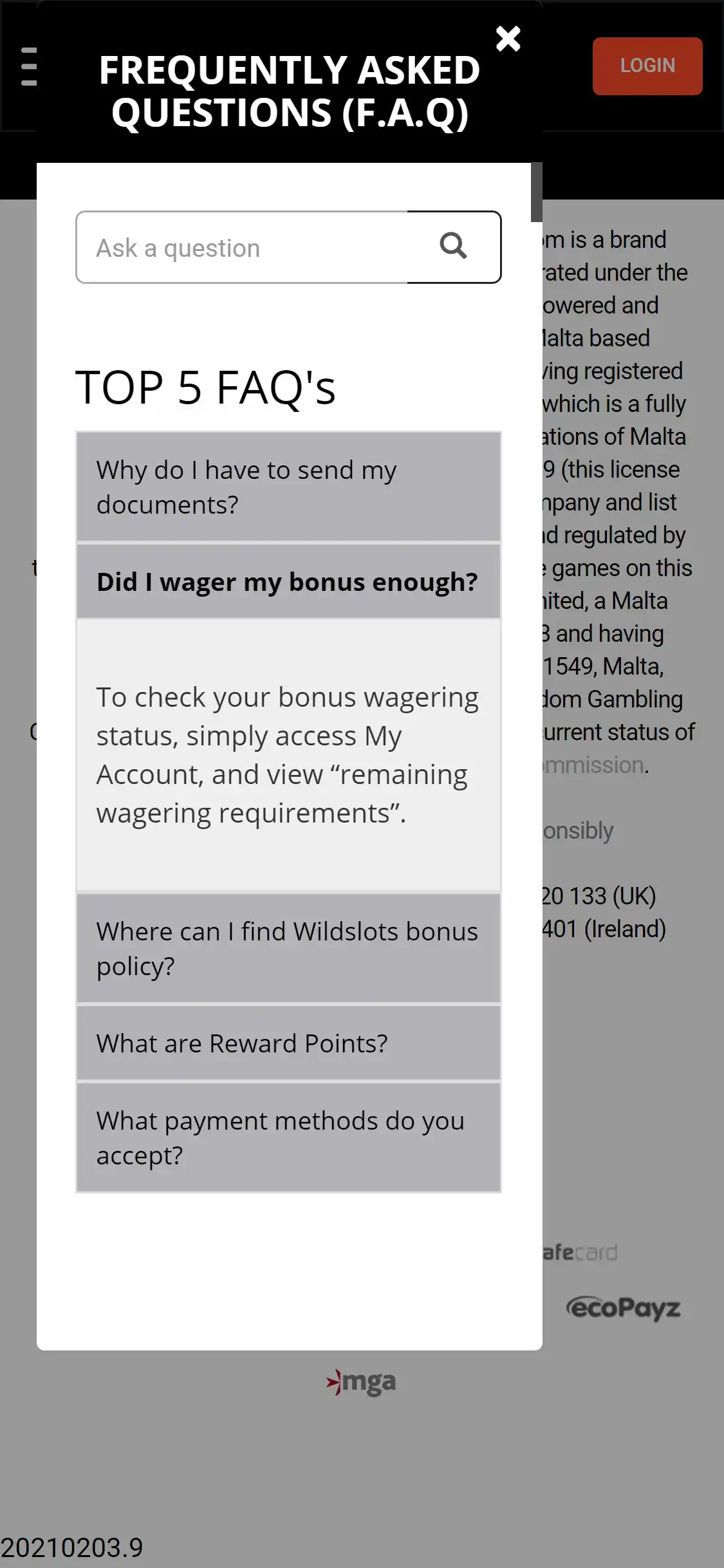 WildSlots Casino Mobile Support Review