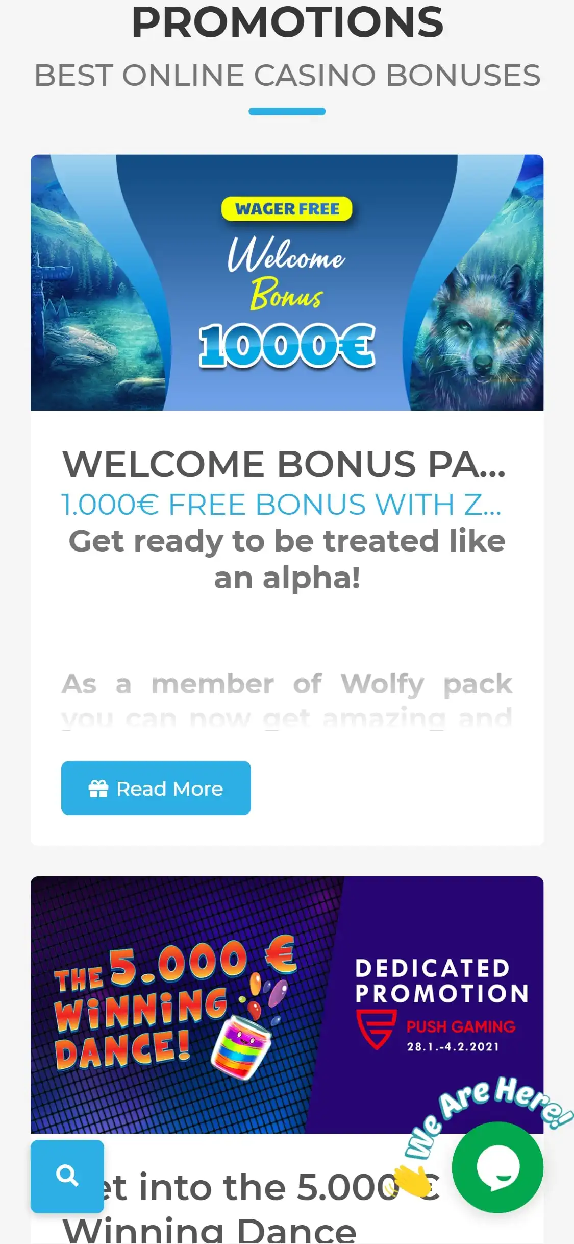 Wolfy Casino Mobile No Deposit Bonus Review