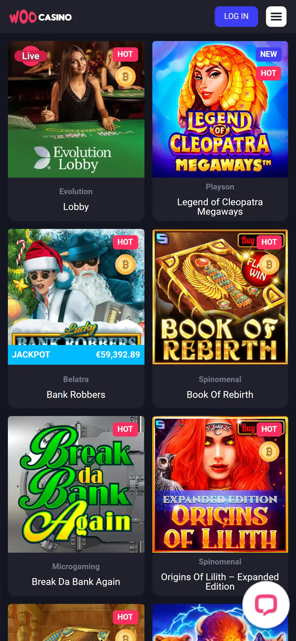 Woo Casino Mobile Games Review