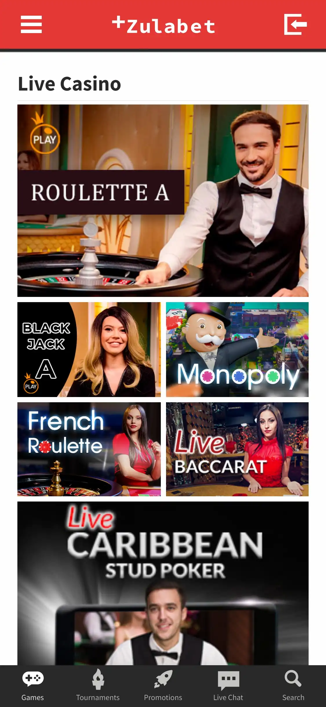Zulabet Casino Mobile Live Dealer Games Review